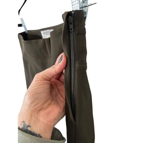MM. La Fleur Powerstretch High Rise Size Zip Pants Olive Green Size 4 New York - Picture 9 of 14